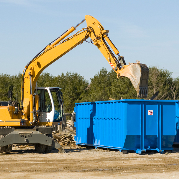 can i choose the location where the residential dumpster will be placed in Lemon Cove CA